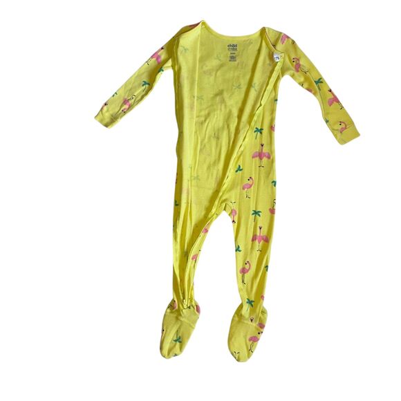 Infant Footed Pajamas 2 Pk Elephants and Flamingos Size 24M - Picture 4 of 13